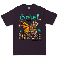 Plum created with a purpose ephesians 2 10 Premium Tee - RanaPortraitStore