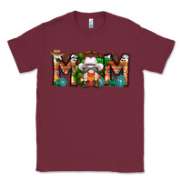 Burgundy Mom Cowboy Gnome Classic Tee - CowhideDigitalArt