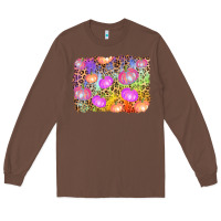Chestnut colourful pumpkin background Long Sleeve Tee - AdoDesignShop