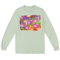 Matcha colourful pumpkin background Long Sleeve Tee - AdoDesignShop