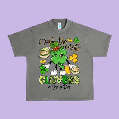 I Teach The Cutest Clovers In The Patch Urban Heavy Tee Designed By Artiststas