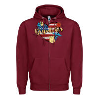 Burgundy 911 dispatcher Zipper Hoodie - MaliasSmallBusiness