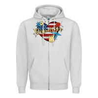 Dove Grey 911 dispatcher Zipper Hoodie - MaliasSmallBusiness