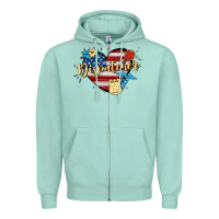 Seafoam 911 dispatcher Zipper Hoodie - MaliasSmallBusiness
