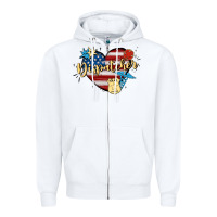 White 911 dispatcher Zipper Hoodie - MaliasSmallBusiness