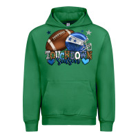 Emerald Touchdown season American Football blue team color Urban Hoodie - HowdyJamesFarm