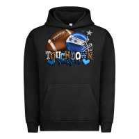 Pigment Black Touchdown season American Football blue team color Urban Hoodie - HowdyJamesFarm