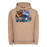 Pigment Burro Touchdown season American Football blue team color Urban Hoodie - HowdyJamesFarm