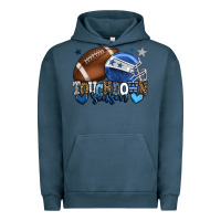 Pigment Midnight Navy Touchdown season American Football blue team color Urban Hoodie - HowdyJamesFarm