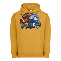 Pigment Peanut Butter Touchdown season American Football blue team color Urban Hoodie - HowdyJamesFarm