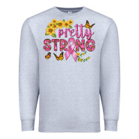 Heather Grey pretty strong Premium Sweatshirt - BundleAndBundleShop