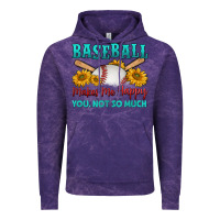 Cloud Purple baseball makes me happy you, not so much Vintage Hoodie - HRA Design Shop