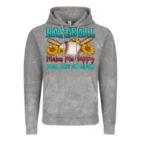 Baseball Makes Me Happy You, Not So Much Vintage Hoodie | Teevron