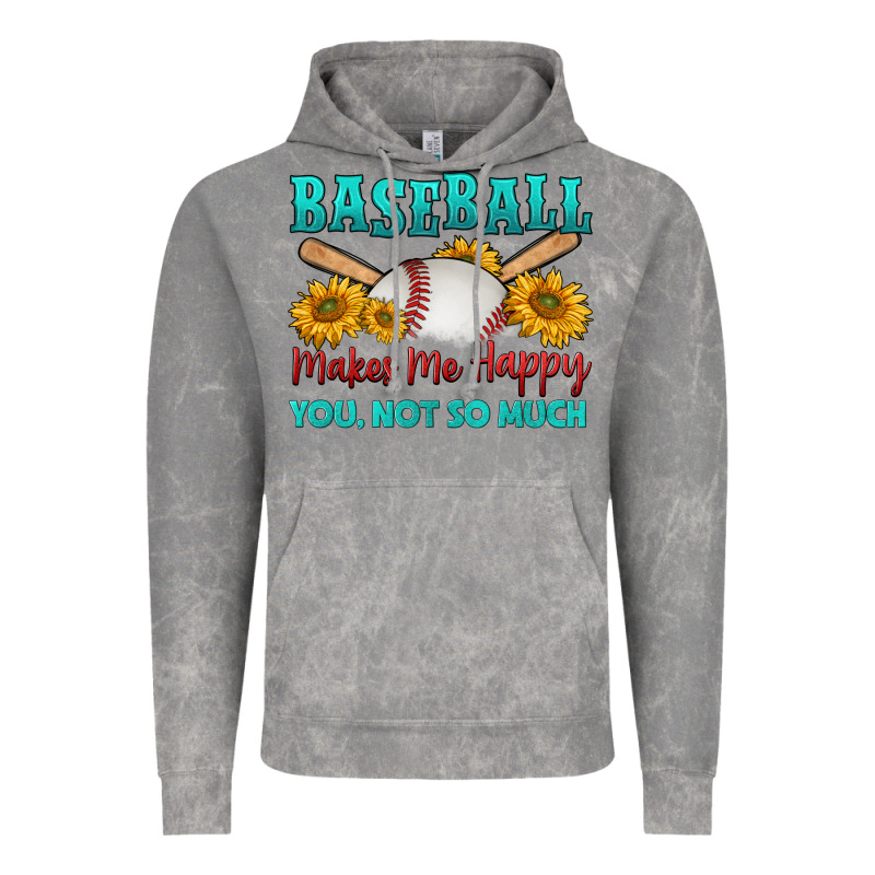 Baseball Makes Me Happy You, Not So Much Vintage Hoodie by HRA Design Shop | Teevron