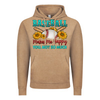 Vintage Coffee baseball makes me happy you, not so much Vintage Hoodie - HRA Design Shop