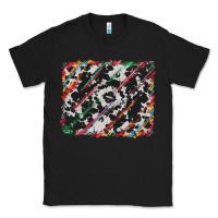 Black cowhide and serape background Classic Tee - RanaPortraitStore