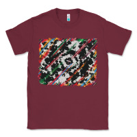 Burgundy cowhide and serape background Classic Tee - RanaPortraitStore