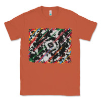 Copper cowhide and serape background Classic Tee - RanaPortraitStore