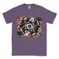 Lavender cowhide and serape background Classic Tee - RanaPortraitStore