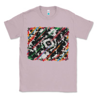 Lilac cowhide and serape background Classic Tee - RanaPortraitStore