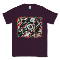 Plum cowhide and serape background Classic Tee - RanaPortraitStore