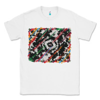 White cowhide and serape background Classic Tee - RanaPortraitStore
