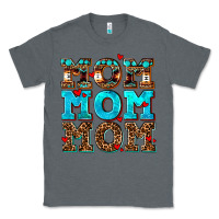 Charcoal Heather mom mom mom Classic Tee - AdoDesignShop