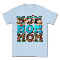 Dusty Blue mom mom mom Classic Tee - AdoDesignShop