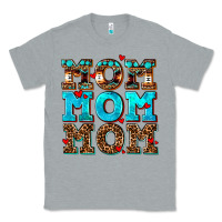 Heather Grey mom mom mom Classic Tee - AdoDesignShop