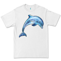 White dolphin Premium Tee - BarkalooDesign