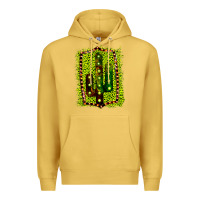 Antique Gold Cactus Leopard Frame Premium Hoodie - Bettercallsaul
