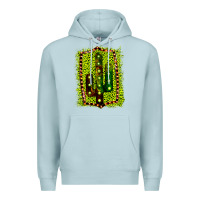 Blue Mist Cactus Leopard Frame Premium Hoodie - Bettercallsaul