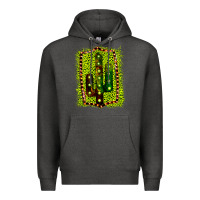 Charcoal Heather Cactus Leopard Frame Premium Hoodie - Bettercallsaul