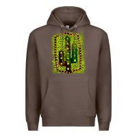 Coffee Cactus Leopard Frame Premium Hoodie - Bettercallsaul