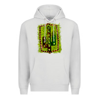 Dove Grey Cactus Leopard Frame Premium Hoodie - Bettercallsaul