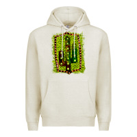 Oatmeal Heather Cactus Leopard Frame Premium Hoodie - Bettercallsaul