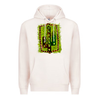 Pale Pink Cactus Leopard Frame Premium Hoodie - Bettercallsaul