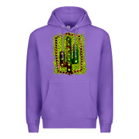 Purple Cactus Leopard Frame Premium Hoodie - Bettercallsaul