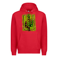 Red Cactus Leopard Frame Premium Hoodie - Bettercallsaul