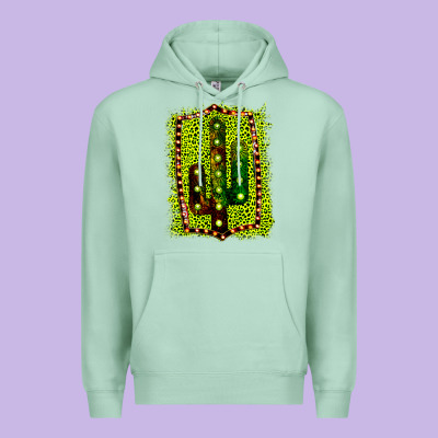 Cactus Leopard Frame Premium Hoodie Designed By Bettercallsaul