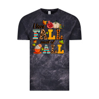 Cloud Black i love fall most of all Vintage Tee - AdoDesignShop