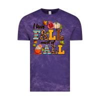 Cloud Purple i love fall most of all Vintage Tee - AdoDesignShop