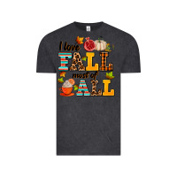Vintage Black i love fall most of all Vintage Tee - AdoDesignShop
