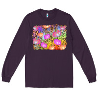 Plum colourful pumpkin background Long Sleeve Tee - AdoDesignShop