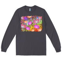 Smoke colourful pumpkin background Long Sleeve Tee - AdoDesignShop