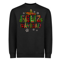 Black feliz navidad Heavyweight Sweatshirt - JahusDesignShop