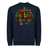 Navy feliz navidad Heavyweight Sweatshirt - JahusDesignShop