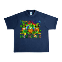 Navy shamrockin with my gnomies Urban Heavy Tee - Artiststas