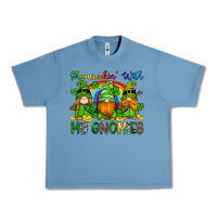 Pebble Blue shamrockin with my gnomies Urban Heavy Tee - Artiststas