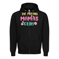 Black the praying mamas club Zipper Hoodie - MaliasSmallBusiness